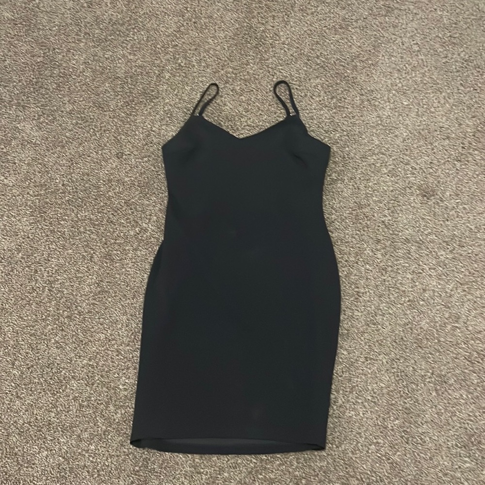 Black Dress with Rhinestone Back